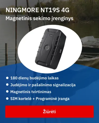 NINGMORE NT19S-SA 4g lte magnetinis gps sekiklis